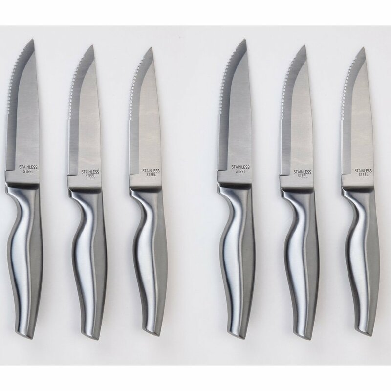 Presence 6 Piece Stainless Steel Steak Knife Set And Reviews Wayfair 5787